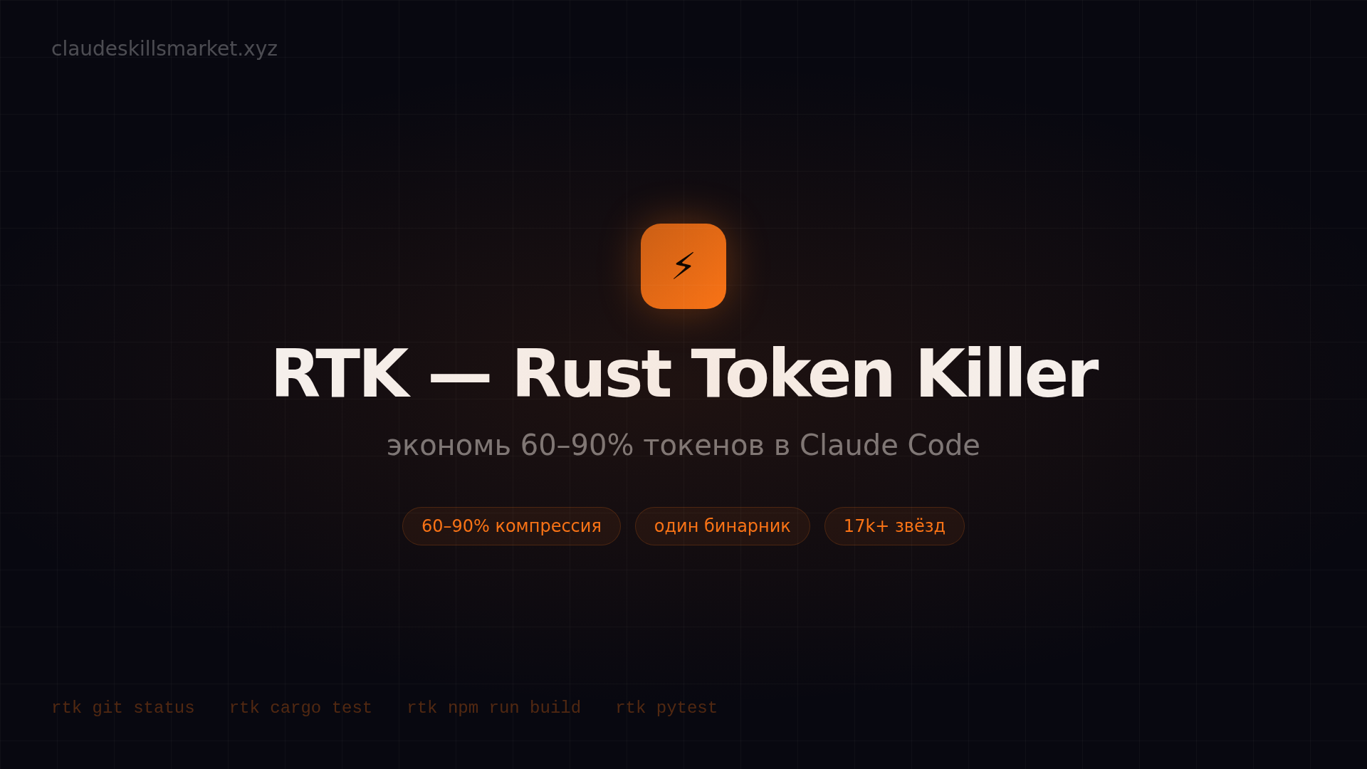 RTK Rust Token Killer для Claude Code